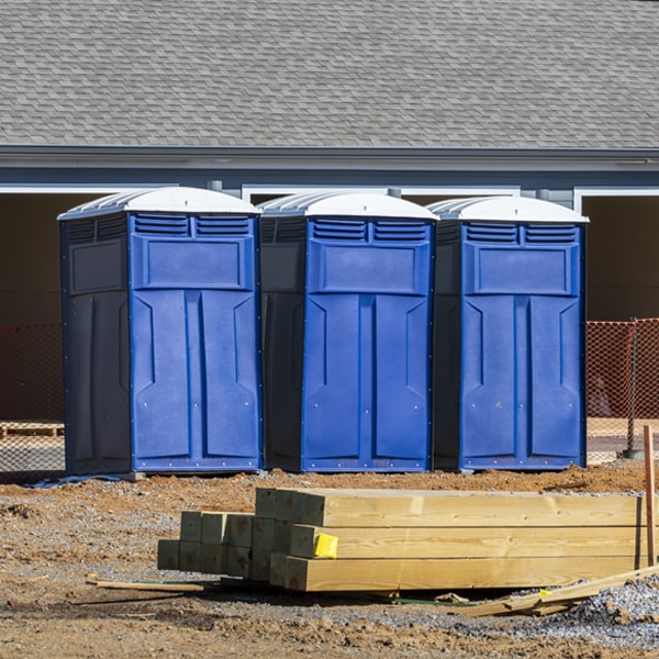 is there a specific order in which to place multiple portable toilets in Dunkirk